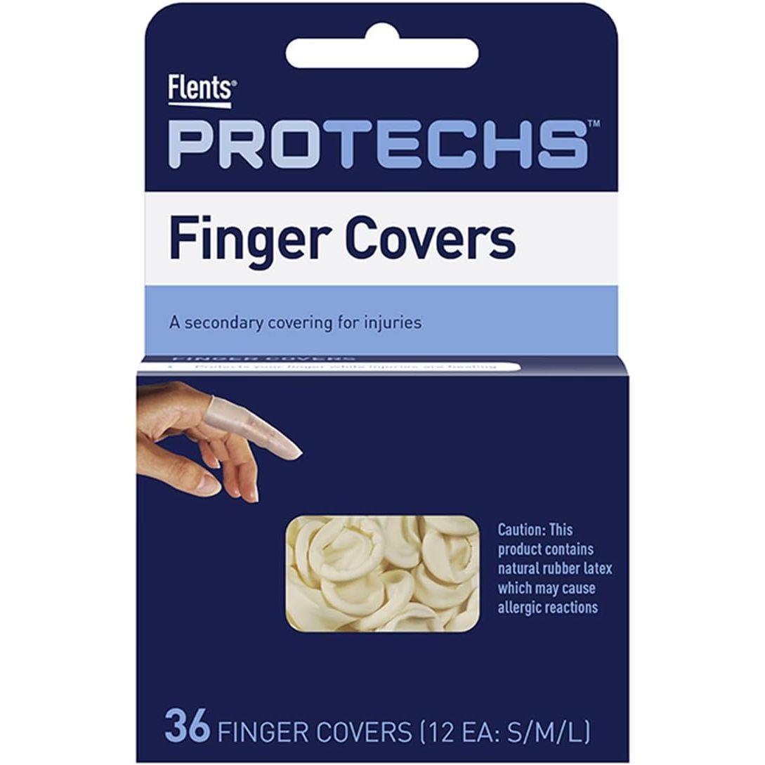 Buy now Flents First Aid Finger Covers, 12 Count, Small, Medium, Large, X-Large, Protects Finger While Healing From Injury (3 Pairs Each of S/M/L/XL) (69626) 36 Count (Pack of 3) 36 Count - Finger Cots at indiglob india