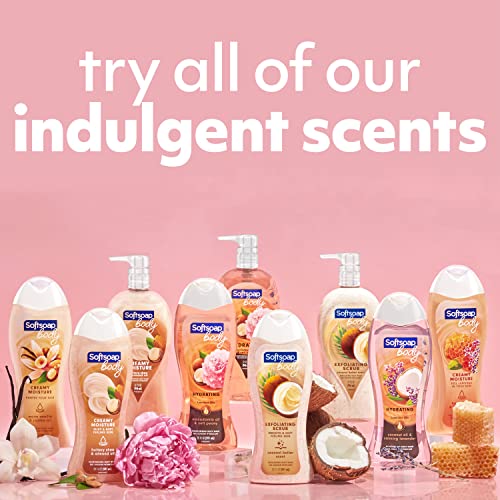 Buy now Softsoap Body Wash Exfoliating Scrub, Coconut Butter Scent, 20 oz Bottle at indiglob india