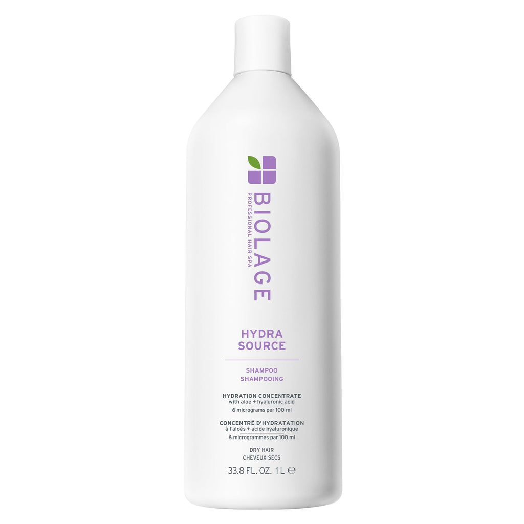 Biolage Hydra Source Shampoo – For Dry Hair | Aloe vera, hyaluronic acid, vegan, paraben-free, softens, moisturizes, adds shine