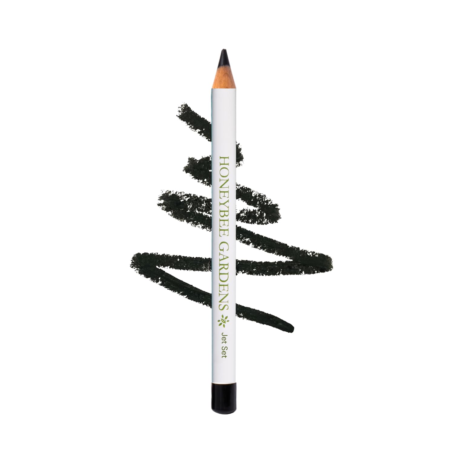 Buy now Honeybee Gardens Effortless Eye Liner Pencil in Jet Set Black, Rich Pigmentation, Smooth, Long-Wearing, Vegan, Gluten-Free Jet Set at indiglob india