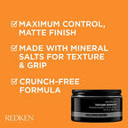Buy now Redken Brews Texture Pomade For Men For All Hair Types - Maximum Strong Hold, Natural Matte and Low Shine Finish With No Crunch Styling and Sculpting at indiglob india