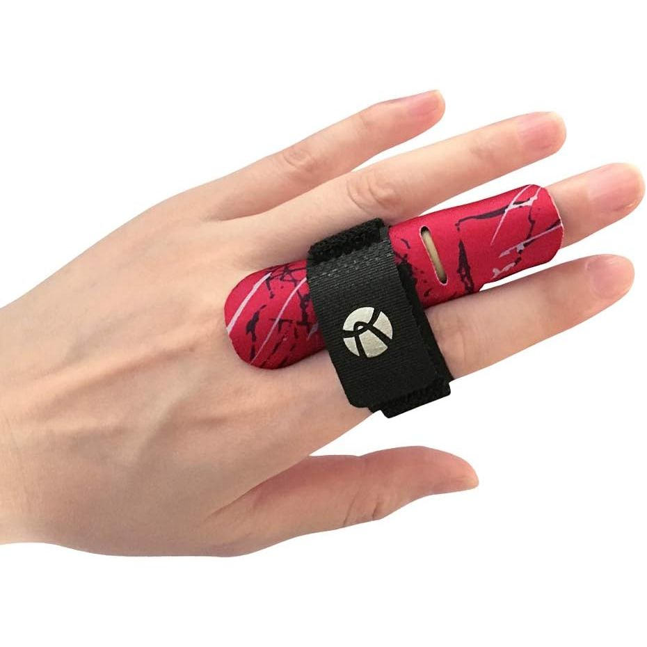 Buy now Kuangmi Finger Sleeve Support Protector Finger Splint Brace Use for Pain Relief and Preventing Sports Injuriesï¼ˆS/M, Blue L XL(Pack of 1) Red at indiglob india