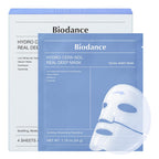 BIODANCE Bio-Collagen Real Deep Mask, Hydrating Overnight Hydrogel Face Mask, Pore Minimizing, Elasticity, Plumping, Travel Essentials & Self Care Gifts for Women, Korean Skin Care | 1.19oz(34g) x 4ea
