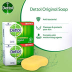 Buy now Dettol Anti Bacterial Original Soap 100g Twin Pack Dermatologically Tested at indiglob india