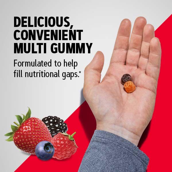 Buy now GNC Mega Men Multivitamin Gummy, Energy, Metabolism, & Immune Support, Mixed Berry, 120 Count at indiglob india