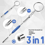 Eye Glasses Repairing Kit, MINGFIX Magnetic Eyeglass Repair Tool Set with Multiple Size Screws,8 Precision Screwdrivers,Nose Pads,Ear Grips and Tweezer with Travel Case for Glasses,Sunglasses