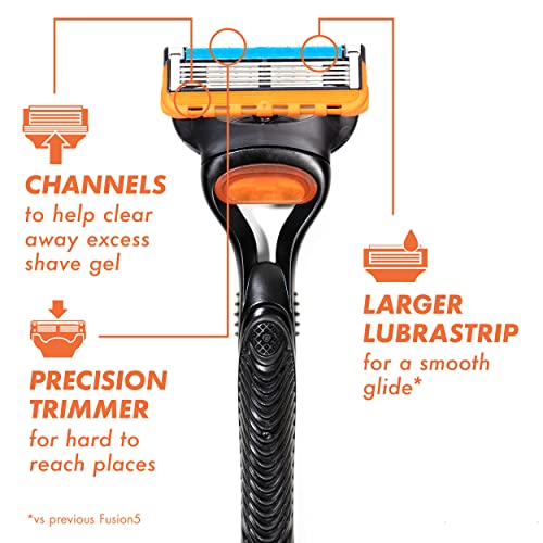Buy now Gillette Fusion5 Razor Refills for Men, 4 Razor Blade Refills at indiglob india