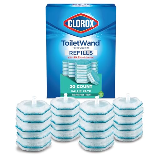 Buy now Clorox ToiletWand Toilet Cleaner Refills, Toilet brush, Rainforest Rush, 20 Count at indiglob india