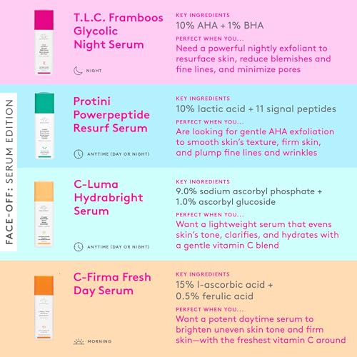 Buy now Drunk Elephant T.L.C. Framboos Glycolic Serum - Exfoliating AHA Serum - Clean Clinical Skincare - Cruelty-Free - Dermatologist-Tested - Free of Essential Oils, Silicones, and Fragrance at indiglob india