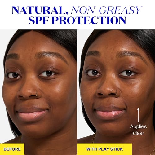 Buy now Supergoop! PLAY Everyday Sunscreen Stick SPF 50 - Lightweight, Non-Greasy Formula - Natural Finish - Fragrance Free - Water & Sweat Resistant - All Skin Types - 1.4 fl oz at indiglob india