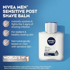 Buy now NIVEA MEN Sensitive Post Shave Balm, with VitaminPro Complex, Alcohol Free After Shave Balm for Men, 3.3 Fl Oz Bottle at indiglob india