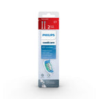 Buy now Philips Sonicare Genuine Simply Clean Replacement Toothbrush Heads, 2 Brush Heads, White, HX6012/04 at indiglob india