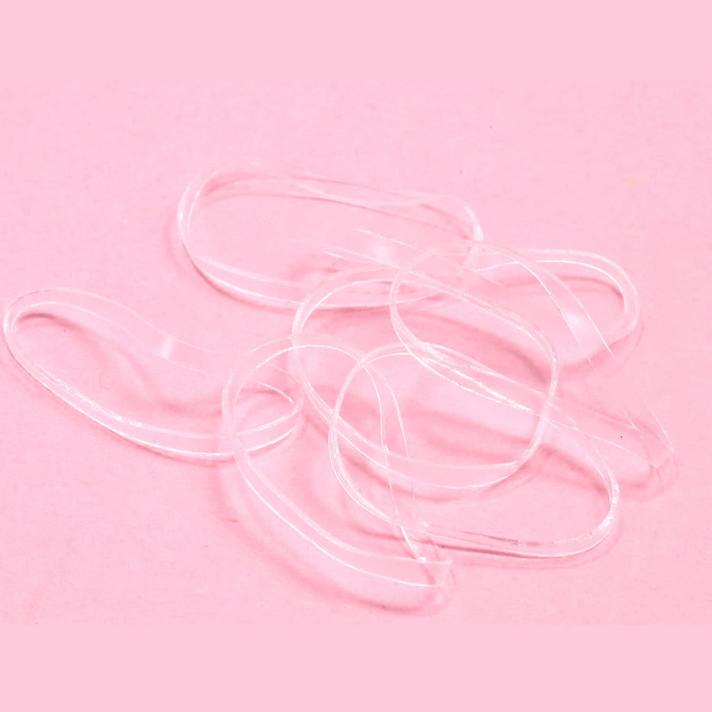 Buy now Clear Hair Elasticsï¼ŒBEBEEPOO 2500pcs Rubber Bands for Hair, Clear Mini Elastic Rubber Hair Bands, Small Hair Tties - STRONG - REUSEABLE at indiglob india