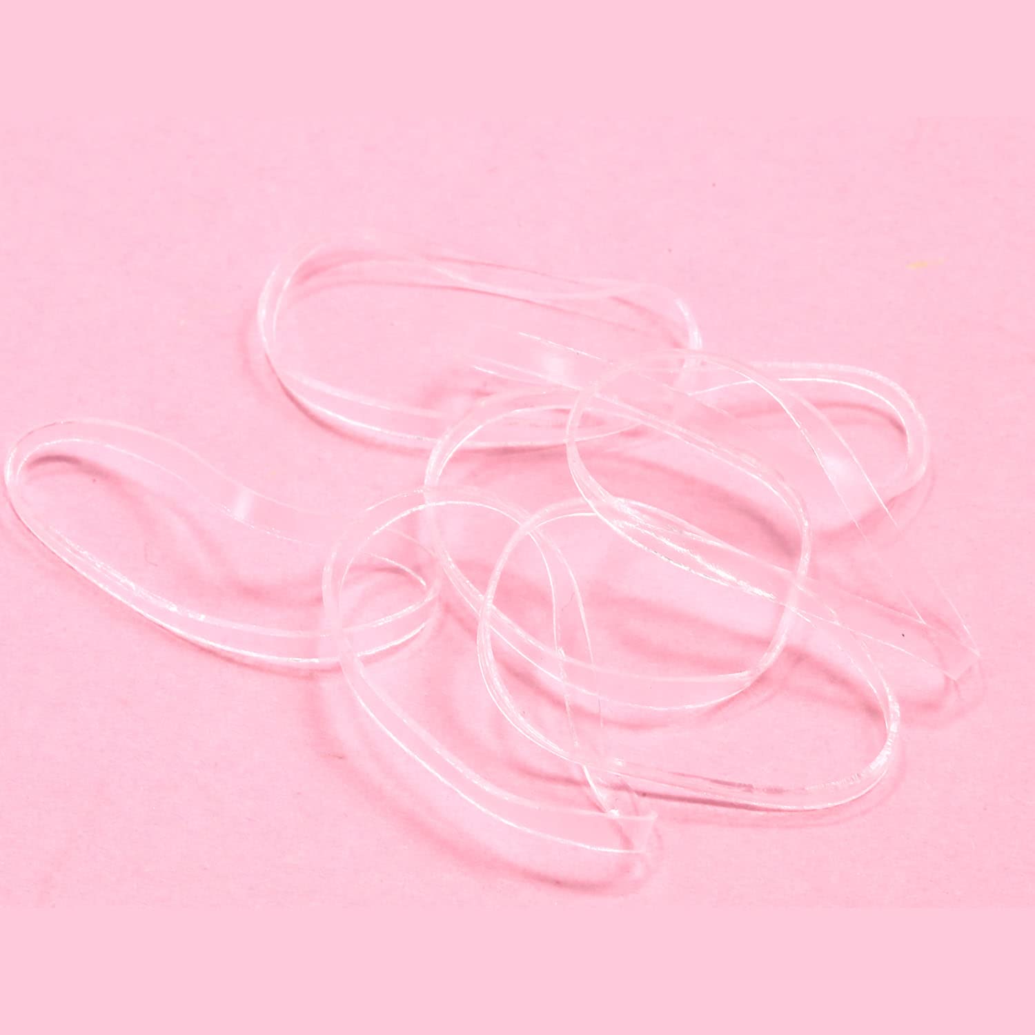 Buy now Clear Hair Elasticsï¼ŒBEBEEPOO 2500pcs Rubber Bands for Hair, Clear Mini Elastic Rubber Hair Bands, Small Hair Tties - STRONG - REUSEABLE at indiglob india