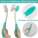 Buy now Toilet Aid Wiper Self Assist Bathroom Bottom Butt Wipe Helper Wand Long Reach Comfort Wipe Tool Paper Tissue for Pregnant After Surgery Seniors Arm Handicap Bariatric at indiglob india