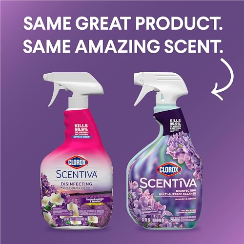 Buy now Clorox Scentiva Disinfecting Multi-Surface Cleaner, Lavender and Jasmine, 32 Fl Oz (Pack May Vary) at indiglob india
