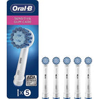 Buy now Oral-B Sensitive Gum Care Replacement Brush Heads for an Oral-B Electric Toothbrush, Pack of 5 at indiglob india