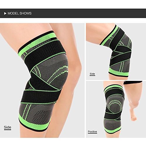 Buy now Knee Sleeve, Knee Pads Compression Fit Support -for Joint Pain and Arthritis Relief, Improved Circulation Compression - Wear Anywhere - Single (XXL) at indiglob india