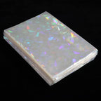 Buy now 100pcs Broken Glass Gemstone Laser Flashing Card Film Holographic Idol Photo Sleeves Ultra Super Protector (61x88mm) at indiglob india