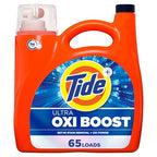 Buy now Tide Ultra Oxi Boost Liquid Laundry Detergent, 92 fl oz, 65 Loads, Advanced Stain Remover, Laundry Detergent Liquid with Extra Oxi Power at indiglob india