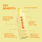 BYOMA Creamy Jelly Cleanser | Hydrating Face Wash with Ceramides, Soothing Formula, No Oily Residue, Fragrance Free, for All Skin Types