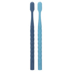 Buy now Oral-B Brilliance Premium Whitening Toothbrush with Plaque Eraser, Medium, Sky Blue and Gray, 2 Count at indiglob india