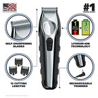 Buy now Wahl USA Lithium Ion Total Beard Trimmer for Men with 11 Guide Combs for Easy Trimming, Detailing, & Grooming – Model 9888 at indiglob india