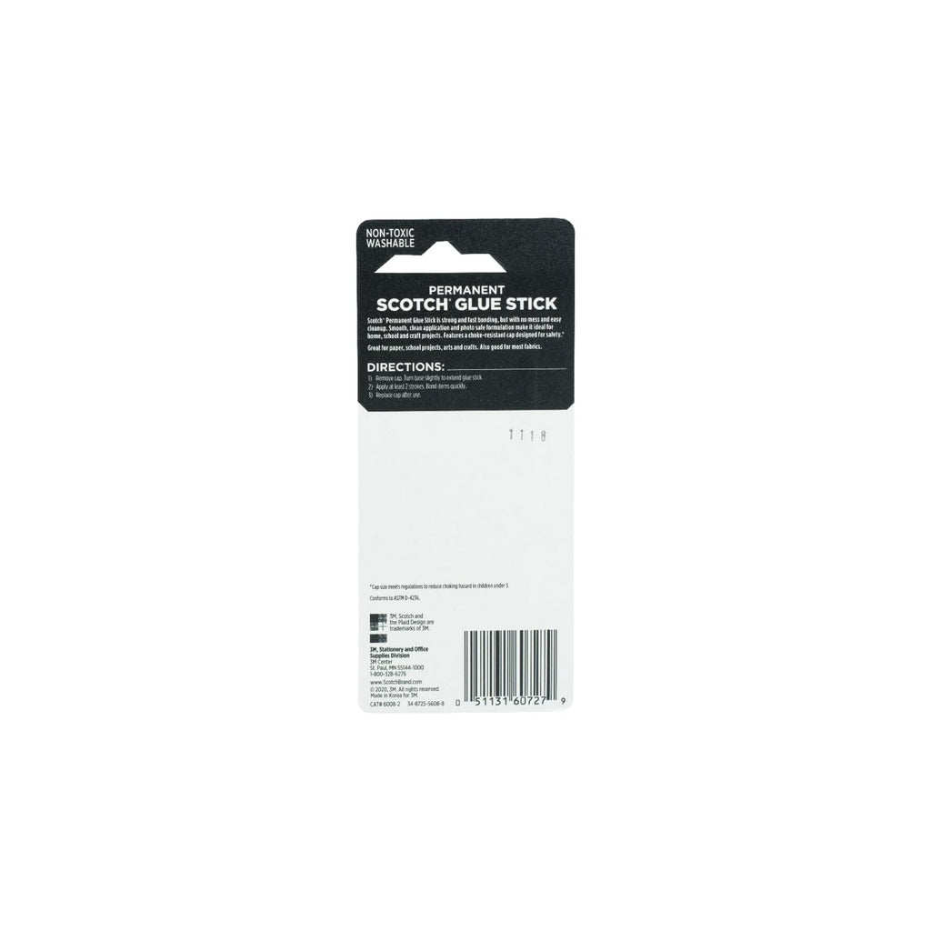 Scotch Permanent Glue Sticks, Acid-Free Non-Toxic Adhesive (2-Pack) – Strong & Fast Bond, No-Mess Application for Paper, Photos, Crafts