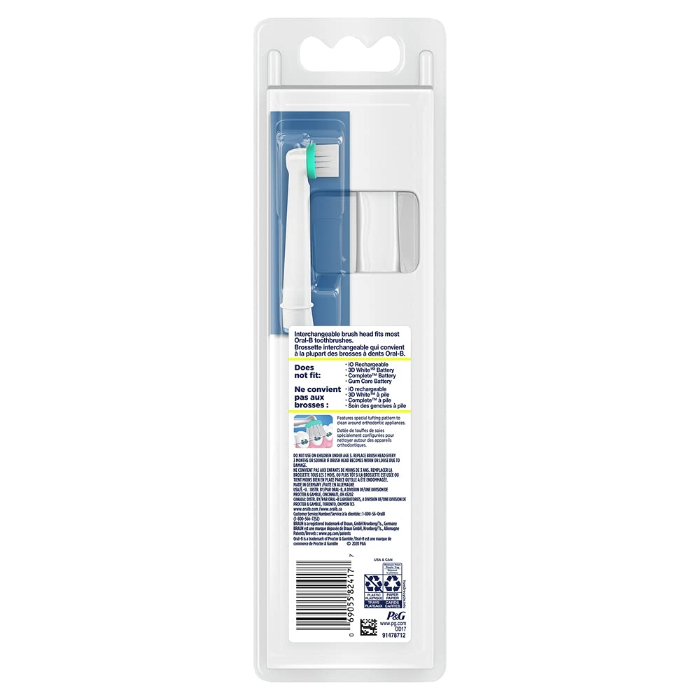 Buy now Oral-B Ortho Toothbrush Replacement Brushhead OD17-1 1 ea at indiglob india