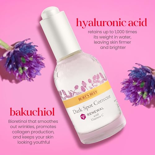 Buy now Burt's Bees Renewal Dark Spot Corrector With Natural Retinol Alternative and Vitamin C, Reduces Appearance of Dark Spots and Uneven Skin Tone, 98.6 Percent Natural Origin Skin Care, 1 fl. oz. Bottle at indiglob india