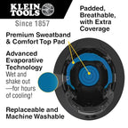 Buy now Klein Tools 60347 Hard Hat, Vented Full Brim, Class C, Premium KARBN Pattern, Rechargeable Lamp, Padded Sweat-Wicking Sweatband, Top Pad at indiglob india