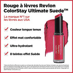 Buy now REVLON Lipstick, ColorStay Ultimate Suede Lipstick, High Impact Lip color with Moisturizing Creamy Formula, Infused with Vitamin E, 025 Socialite, 0.09 Oz at indiglob india