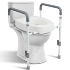 Toilet Seat Risers for Seniors with Handles, 3.5-inch Rise