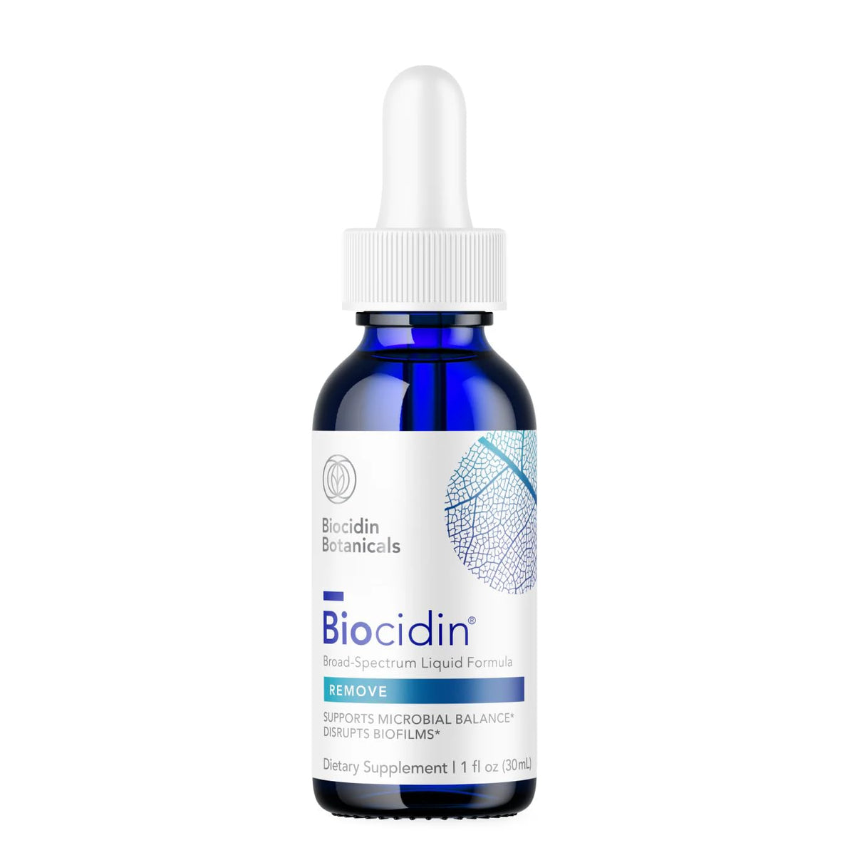 Biocidin Broad-Spectrum Liquid Formula Drops for Microbiome Balance, 1 Oz