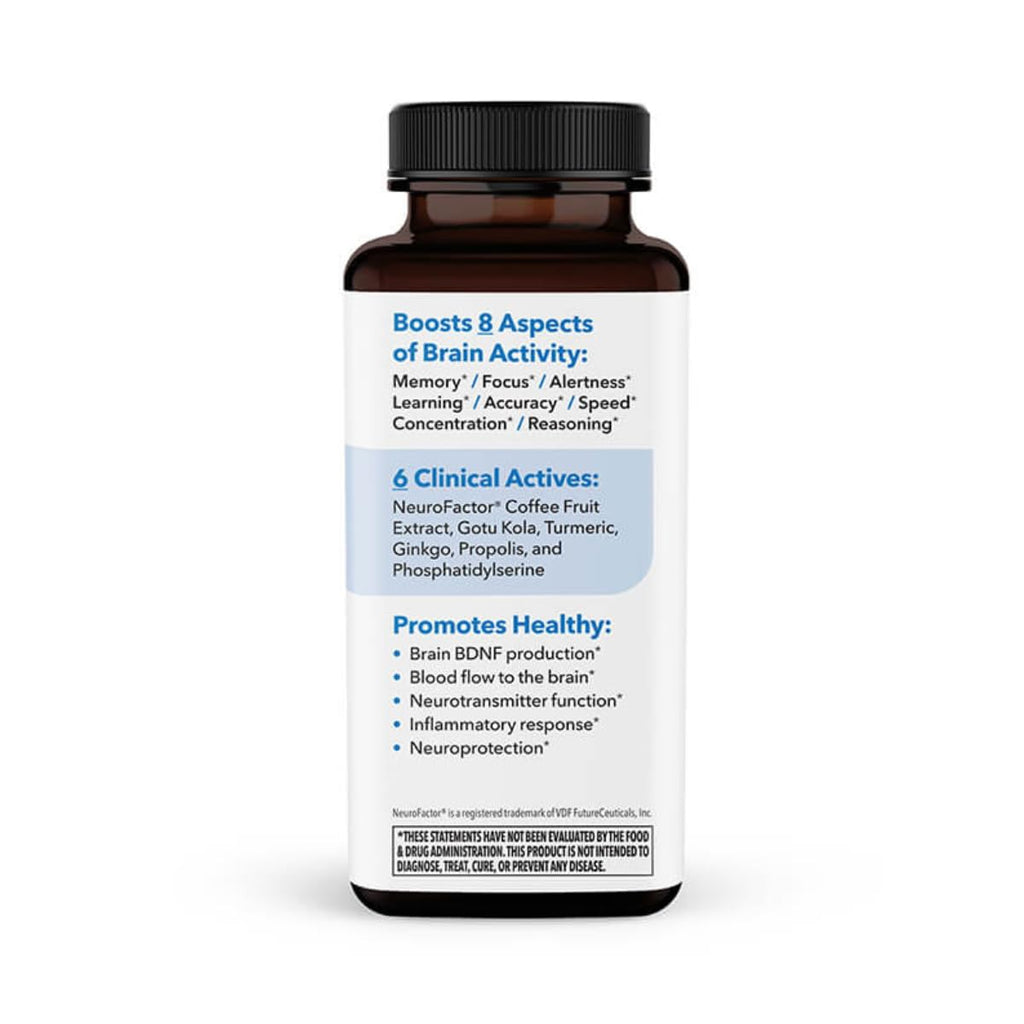 NeuroQ Memory & Focus Supplement - Brain Health Support - 60 Capsules | Formulated by Neurologist Dr. Dale Bredesen | Ginkgo Biloba, Phosphatidylserine, Gotu Kola, Coffee Fruit, Turmeric & Propolis