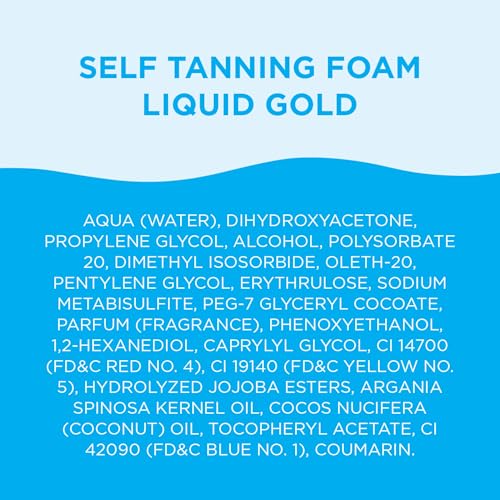 Buy now Bondi Sands Liquid Gold Self Tanning Foam | Lightweight + Quick Dry Foam Enriched with Argan Oil, Provides a Hydrated Streak-Free Tan | 6.76 Oz/200 mL at indiglob india
