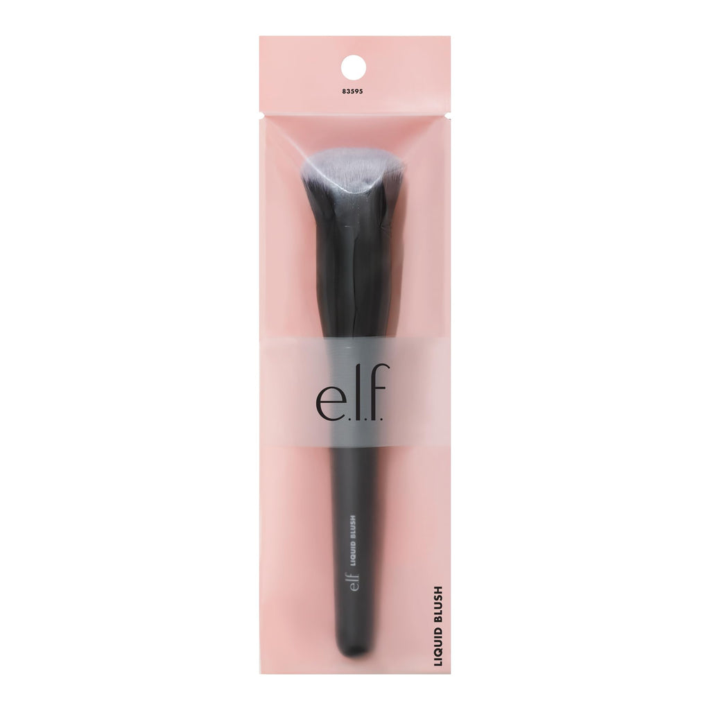 e.l.f. Camo Liquid Blush Brush | Angled Blush Brush Ideal For Applying & Blending Colors On Cheeks, Soft, Dense Bristles, Vegan & Cruelty-free
