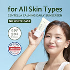 Buy now IUNIK Centella Calming Moisture Daily Sunscreen SPF 50+ PA++++ Matte & No White Cast Centella Asiatica Dry Oily Sensitive Vegan Korean Skincare at indiglob india