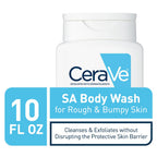 CeraVe Salicylic Acid Body Wash, Exfoliates Rough and Bumpy Skin, 10oz | Skin Care, Hyaluronic Acid, Niacinamide, Exfoliating, Dry Skin, Rough and Bumpy Skin, Hydrating, Gentle Exfoliation