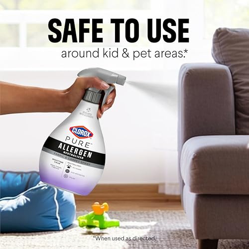 Buy now Clorox PURE Allergen Neutralizer Fabric and Carpet Spray, Nighttime Calm, 26 Fluid Ounces at indiglob india