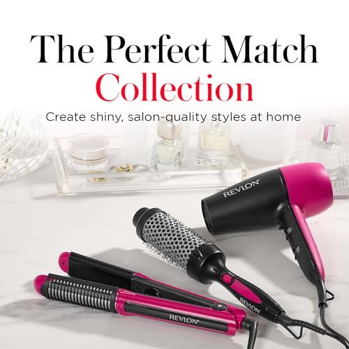 Buy now REVLON Perfect Match Hot Styler - Heated Brush to Style and Extend Blowouts, Hot Brush for Curls, Body, and Volume, Reduces Frizz and Boosts Shine at indiglob india