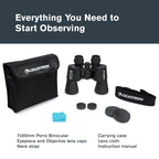 Buy now Celestron - Cometron 7x50 Astronomy Binoculars – Entry-Level for Stargazing and Comet Watching – Large 50mm Objective Lenses – Wide 6.6° Field of View – Multi-Coated Optics at indiglob india