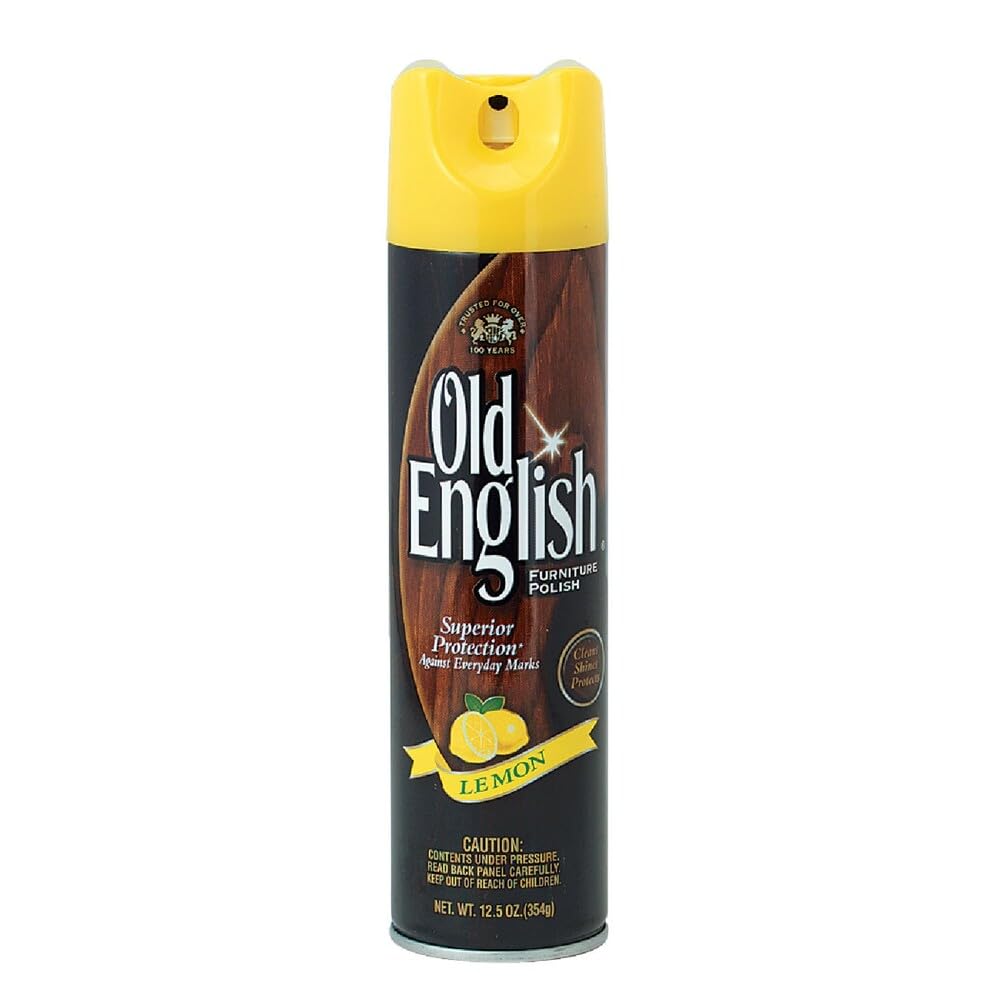 Old English Furniture Polish Spray, Fresh Lemon, 12.5 Oz, 1ct