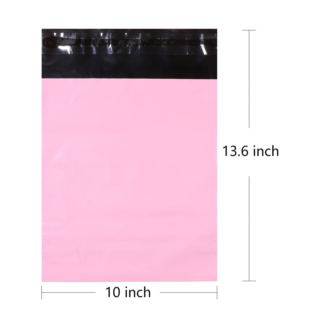 10 x 13.6inch Pink Poly Mailer Bags with Self Adhesive Strip,30 Pcs