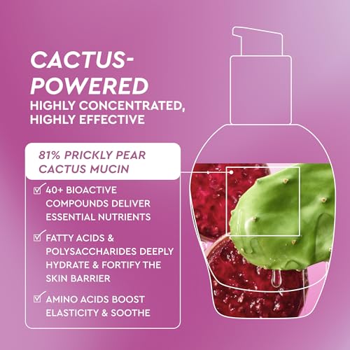 Buy now Glow Recipe Prickly Pear Peptide Mucin - Vegan "Snail" Mucin Face Serum to Hydrate & Repair Skin Barrier with Pore Refining Bio-Active Peptides & Deep Hydration - Glass Skin Korean Skincare (40ml) at indiglob india
