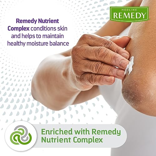 Buy now Medline Remedy Clinical Skin Cream, Vanilla Scent (16 fl oz), Moisturizing Face and Body Cream for All Ages, Paraben & Sulfate Free, Quick Absorbent Formula, Hypoallergenic Skin Moisturizer at indiglob india