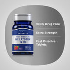 Piping Rock Melatonin 12 mg | 180 Fast Dissolve Tablets | Berry Flavor