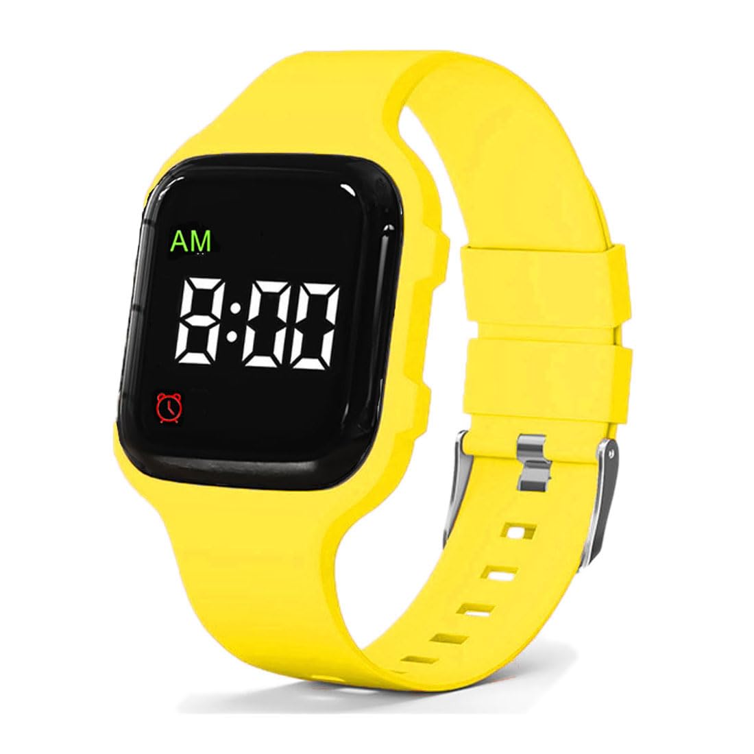 Buy now Vibrating Alarm Watch, Potty Training Watch Water Resistant Medical Reminder Wristband with Timer (Black) Yellow at indiglob india