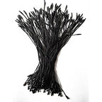 Buy now LGEGE 500 pcs 7.5-inch Black Hang Tag Nylon String Snap Lock Pin Loop Fasteners Hook Ties at indiglob india