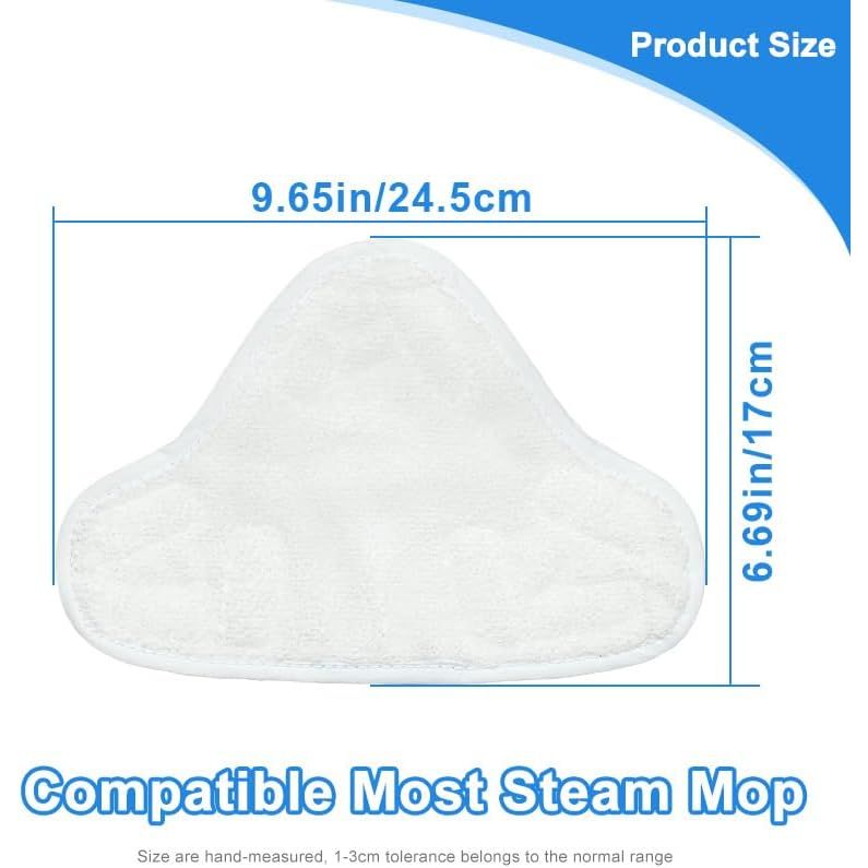 Buy now ANBOO 6 Packs Microfiber Steam Mop Replacement Washable Pads Compatible with H2O X5 at indiglob india